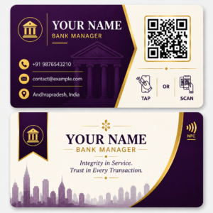 Premium NFC Bank Manager Card